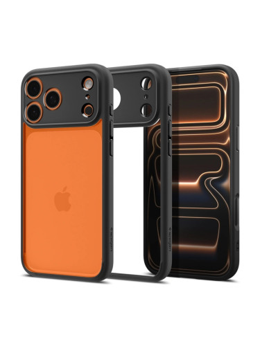 Оригинален кейс Spigen Ultra Hybrid, За iPhone 17 Pro Max (6.9), Черен