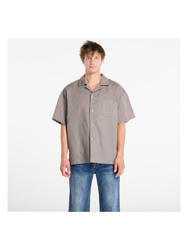 Риза Nike Life Men's Linen Short-Sleeve Button Down Cave Stone/ Anthracite/ Cave Stone S