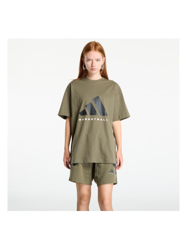 Тениска adidas Basketball T-Shirt UNISEX Olive Strata S