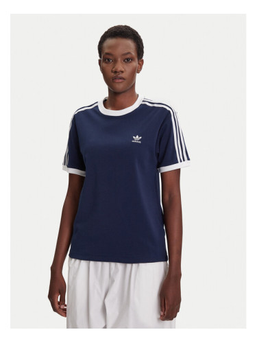 adidas Тишърт 3-Stripes JY4852 Тъмносин Regular Fit