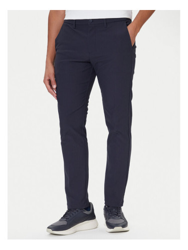 BOSS Текстилни панталони T_Commuter 50544245 Тъмносин Slim Fit