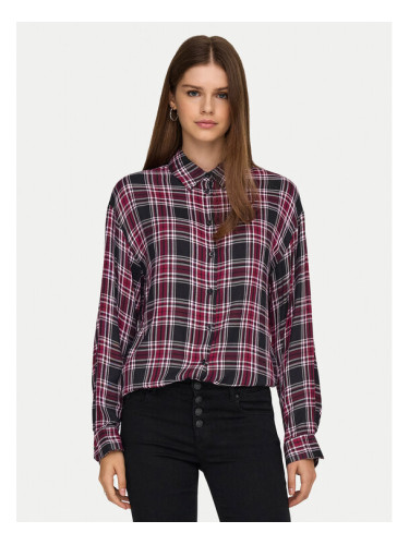 ONLY Риза Evia 15355741 Бордо Loose Fit