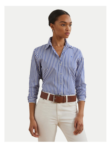 LAUREN RALPH LAUREN Риза 200970765001 Син Classic Fit