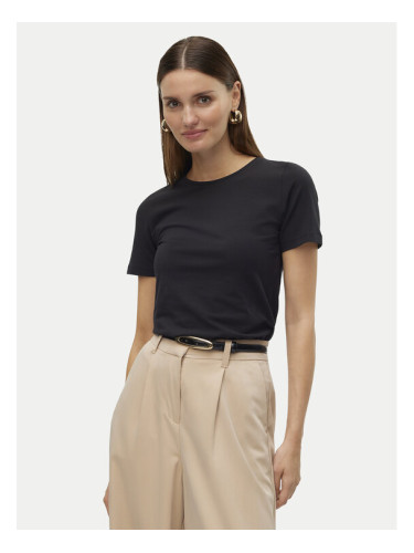 Vero Moda Тишърт Lulu 10323755 Черен Regular Fit