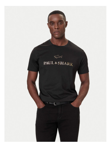 Paul&Shark Тишърт 99311007 Черен Regular Fit