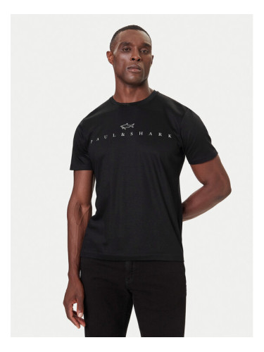 Paul&Shark Тишърт 15311635 Черен Regular Fit