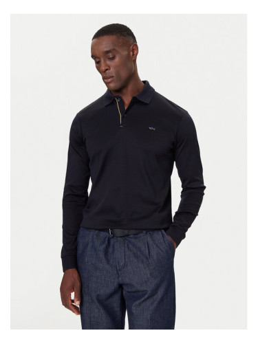 Paul&Shark Тениска с яка и копчета 15311727 Тъмносин Regular Fit