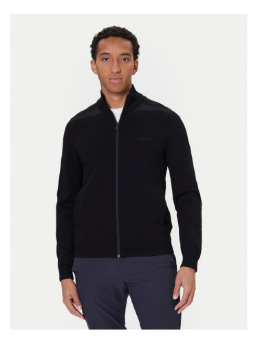 BOSS Кардиган League FZ 50547505 Черен Regular Fit