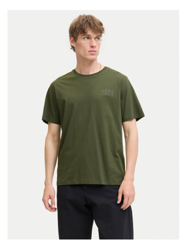 Jack & Jones Тишърт Corp Logo 12151955 Зелен Standard Fit