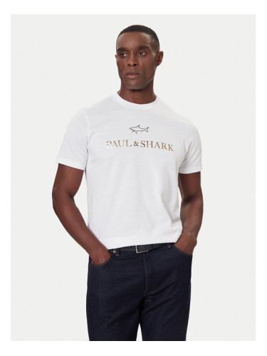 Paul&Shark Тишърт 99311007 Бял Regular Fit