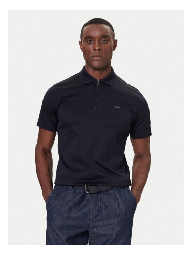 Paul&Shark Тениска с яка и копчета 15311730 Тъмносин Regular Fit