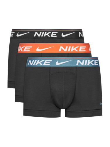Nike Комплект 3 чифта боксерки Trunk 0000KE1256 Черен