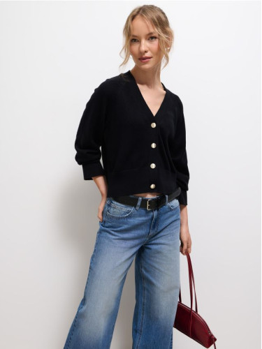 Mohito - Памучна жилетка - черен