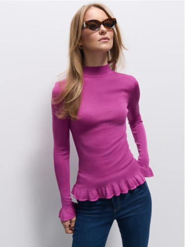 Mohito - Пуловер с пеплум - лилаво