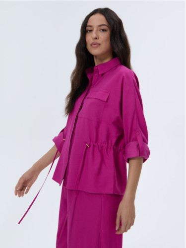 Mohito - Риза със съдържание на вискоза - фуксия