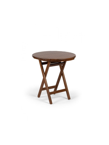 Маса BM-Buzludja 60/60/75, цвят Орех, мебели от Буков масив