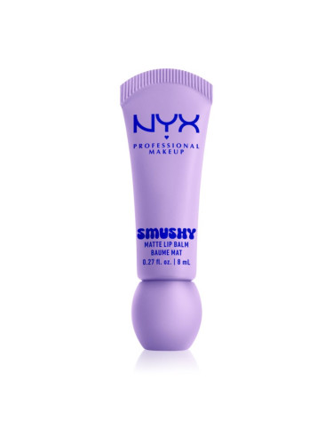NYX Professional Makeup Smushy Matte Lip Balm балсам за устни с матиращ ефект цвят Sugar Smush 8 мл.
