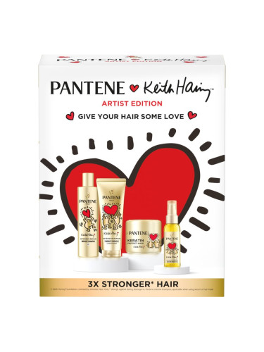 Pantene Keith Haring Artist Edition подаръчен комплект за увредена коса