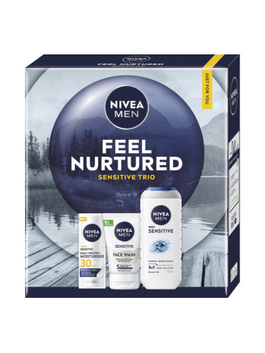 NIVEA MEN Feel Nurtured подаръчен комплект за тяло и лице
