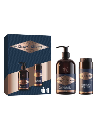 Gillette King C. Perfect Beard Care Kit подаръчен комплект за мъже