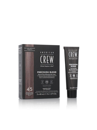 American Crew Precision Blend Natural Grey Blending Hair Color Боя за коса за мъже 3x40 ml Нюанс 4/5 Medium Natural