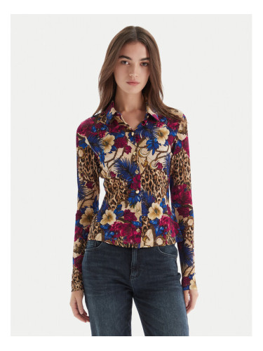 Just Cavalli Риза 79PAL228 JS531 Цветен Slim Fit