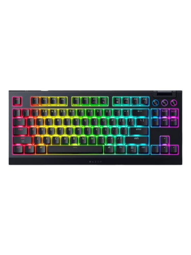  Механична клавиатура Razer - BlackWidow V4 Tenkeyless HyperSpeed, безжична, Tactile, RGB, черен