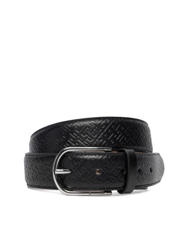 Мъжки колан Tommy Hilfiger Business Lux 3.5 AM0AM13761 Черен