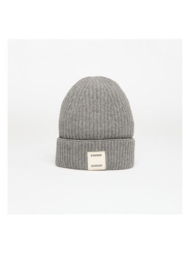Шапка Samsøe Samsøe W Beanie Dark Grey Melange Universal