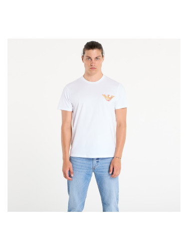 Тениска EA7 Emporio Armani Crew Neck T-Shirt White Print Eagle L