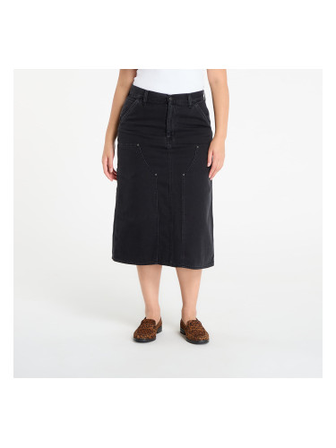 Пола Carhartt WIP W' Double Knee Skirt Black Stone Washed XS