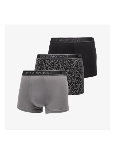 Боксерки EA7 Emporio Armani Bottom Trunk 3-Pack Blk/ Blk-Shade/ Shade L