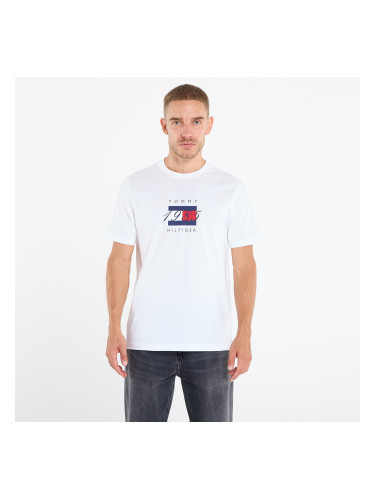 Тениска Tommy Hilfiger Linear Flag Graphic Tee White M