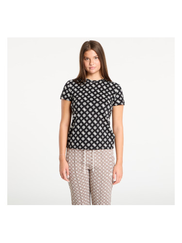 Тениска GUESS Gloria Peony Ss T-Shirt Black XS