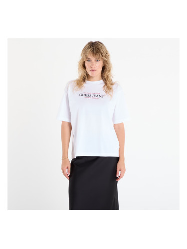 Тениска Guess Jeans Ss Cn Os American White L