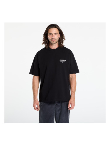 Тениска AllSaints Underground Ss Crew Jet Black S