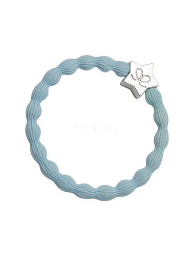 By Eloise London Silver Star Ластик за коса за жени 1 бр Нюанс Sky Blue