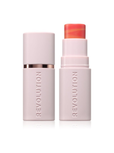 Makeup Revolution Skin Silk Blush Stick кремообразен руж в стик цвят Sunkissed Apricot 4.5 гр.