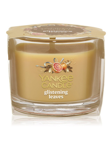 Yankee Candle Glistening Leaves вотивна свещ glass 37 гр.