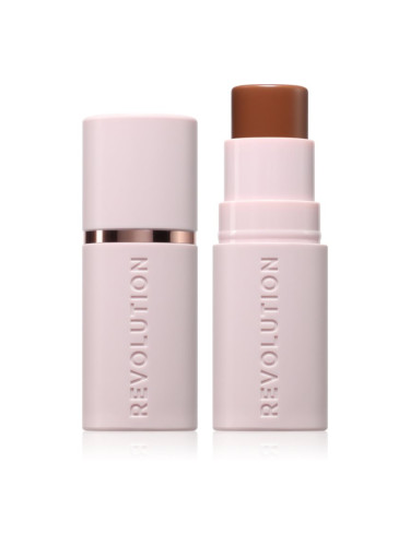 Makeup Revolution Skin Silk Bronzer Stick бронзър-крем в стик цвят Tan Caramel 4.5 гр.