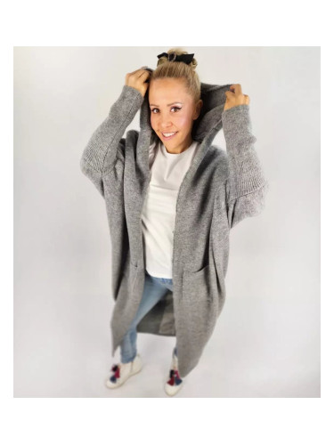 Pri Long cardigan sweater with wool NEVER LOOK BACK