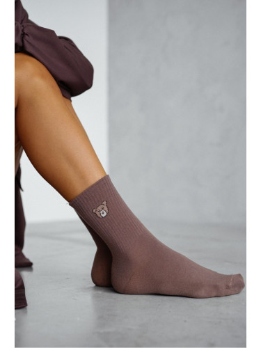 Milena Дамски чорапи Медведче Кафяви
