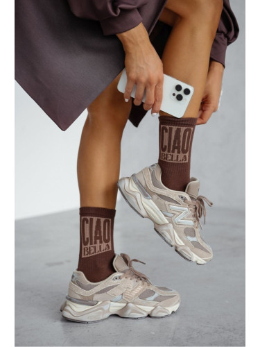 Milena Дамски чорапи CIAO BELLA шоколадови