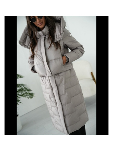 Pri Quilted 2-in-1 Insulated coat Can be worn as a jacket