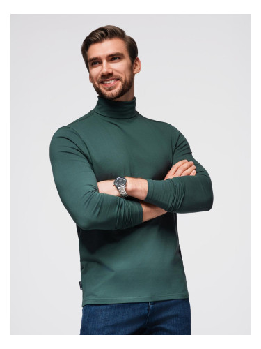 Мъжки пуловер с омбре яка