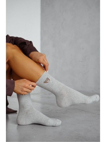 Milena Дамски чорапи Мече сива