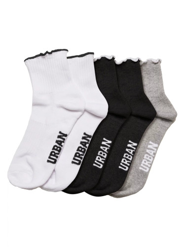 Girls' Socks with Small Brim 4-Pack Multicolor