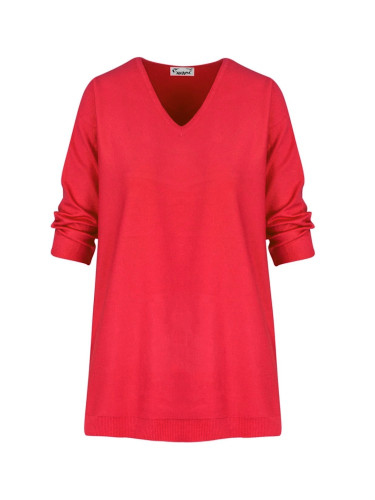 Pri Classic, warm women's V-neck sweater ROSALIA