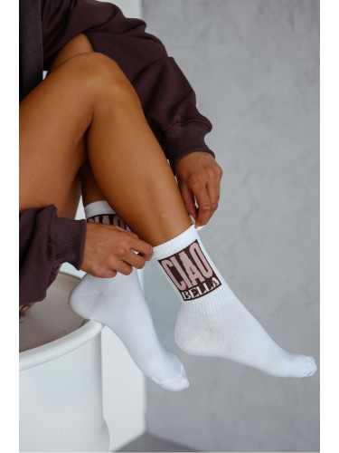 Milena Дамски чорапи CIAO BELLA бели