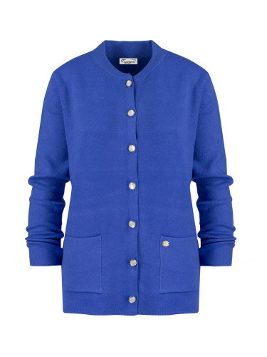 Pri Classic warm thick short cardigan sweater EMILIA decorative buttons